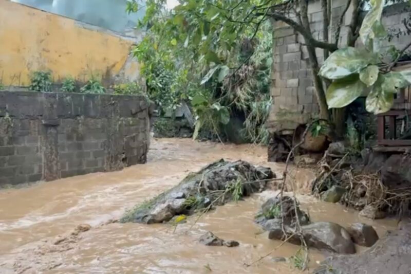 Inundaciones en Escazú. 