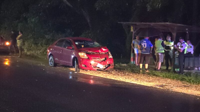 Mortal accidente en Nicoya. Foto: cortesía corresponsal Manuel Gutiérrez.