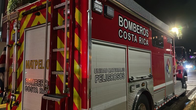 Emergencia en hotel en Belén. Foto: Bomberos de Costa Rica.