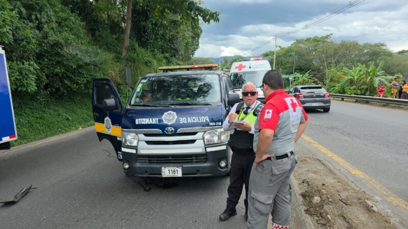 Mortal accidente en Ruta 1. Foto: corresponsal Róger Soto.