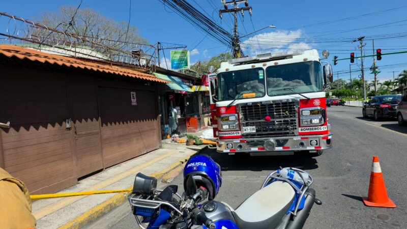 Mortal incidente en local. Foto: corresponsal Roger Soto.