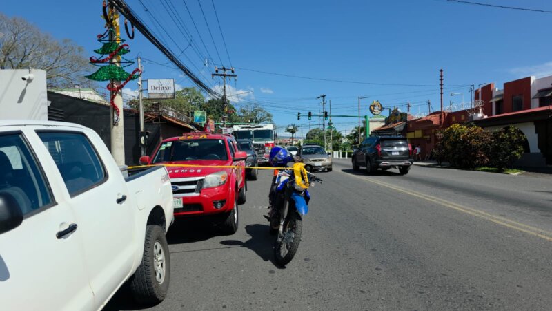 Mortal incidente en local. Foto: corresponsal Roger Soto.