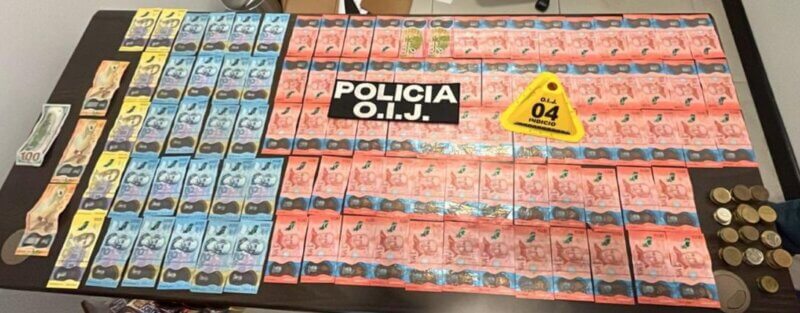 Lo decomisado en operativo. Foto: OIJ.