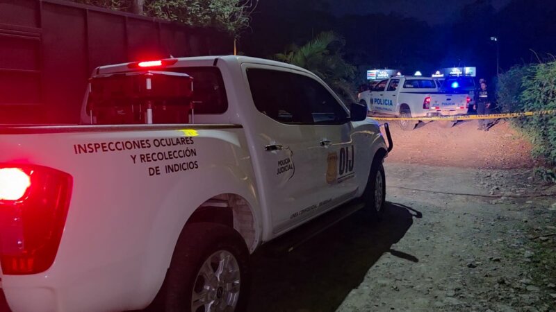 Homicidio en La Fortuna. Foto: cortesía corresponsal Mariluz Rojas.
