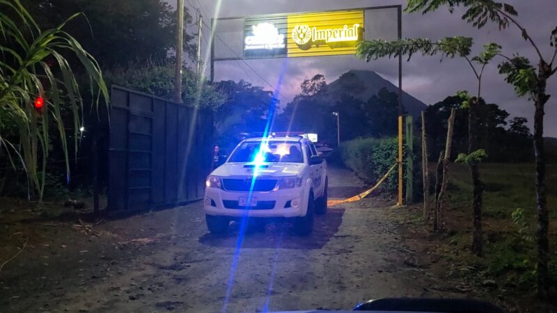 Homicidio en La Fortuna. Foto: cortesía corresponsal Mariluz Rojas.