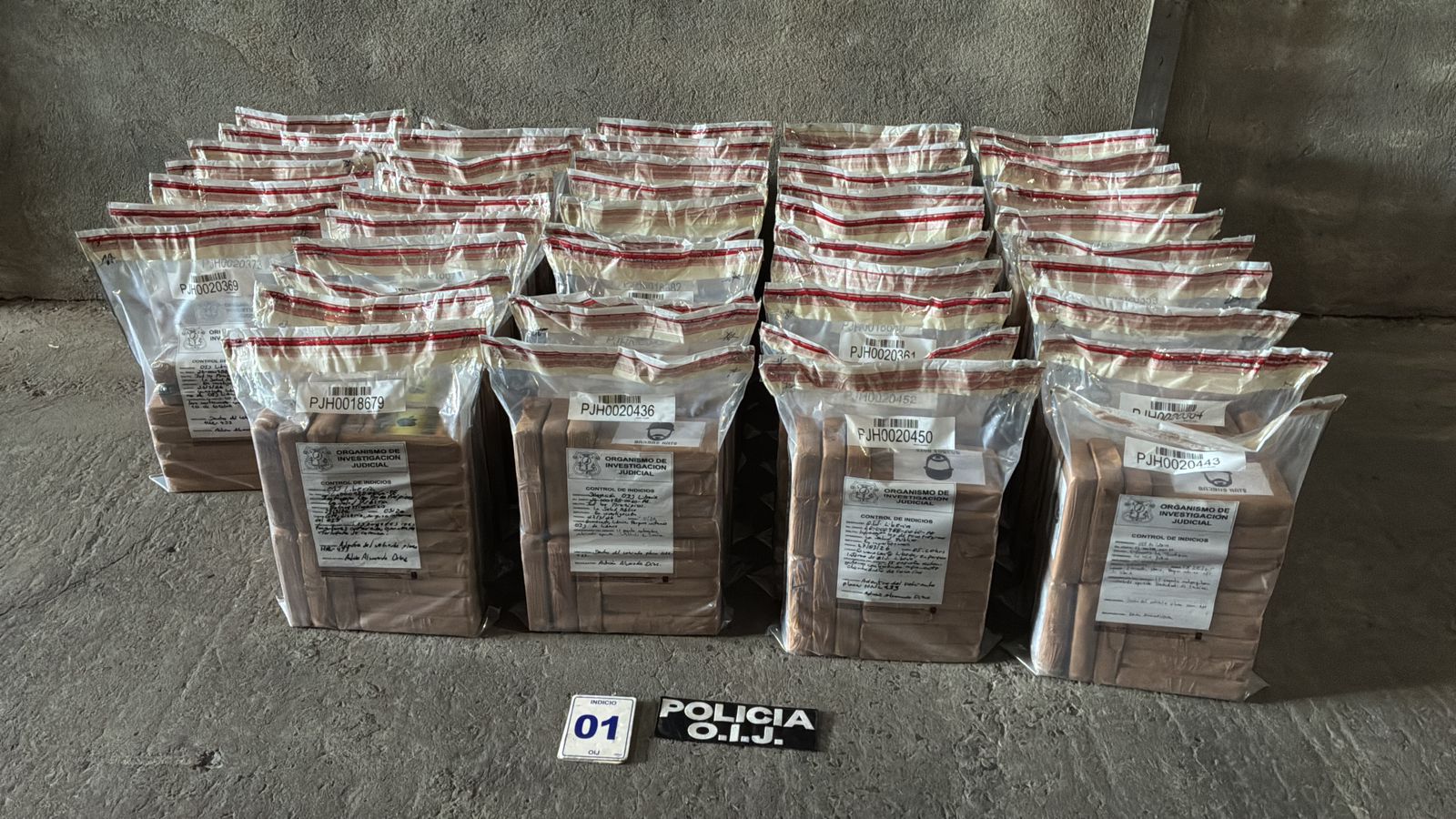 Allanamiento en Liberia: 740 kilos de cocaína en bodega