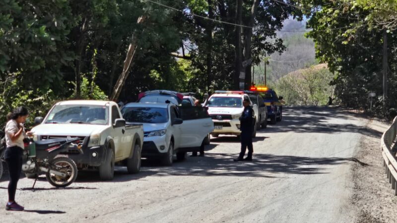 Mortal accidente en Guanacaste. Foto: cortesía corresponsal Manuel Gutiérrez.