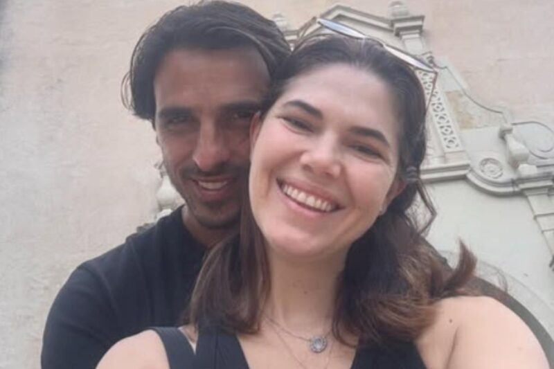 Bryan Ruiz y su esposa Carolina Jaikel.