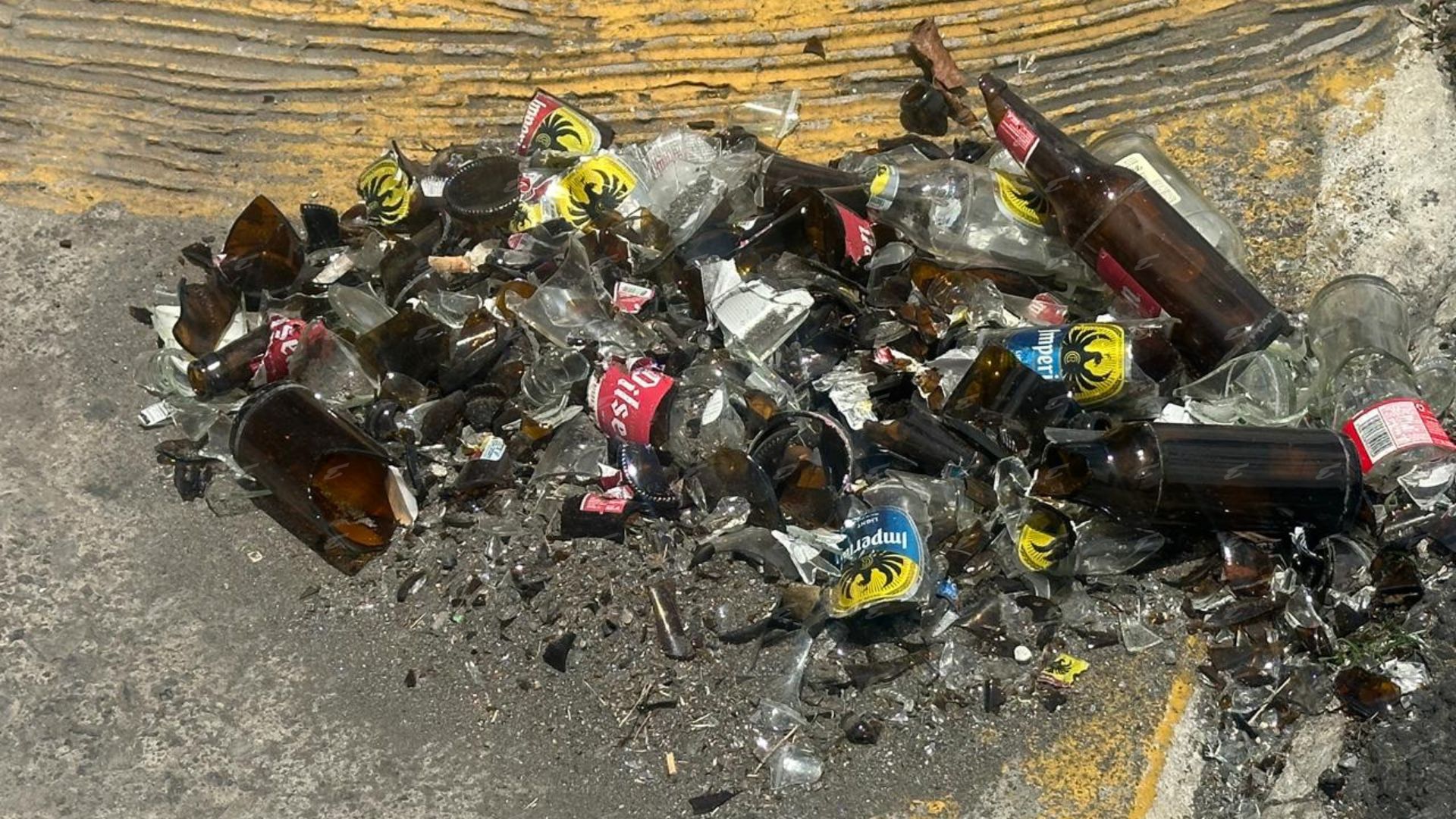 Video capta momento exacto en que cayeron cervezas en San Sebastián