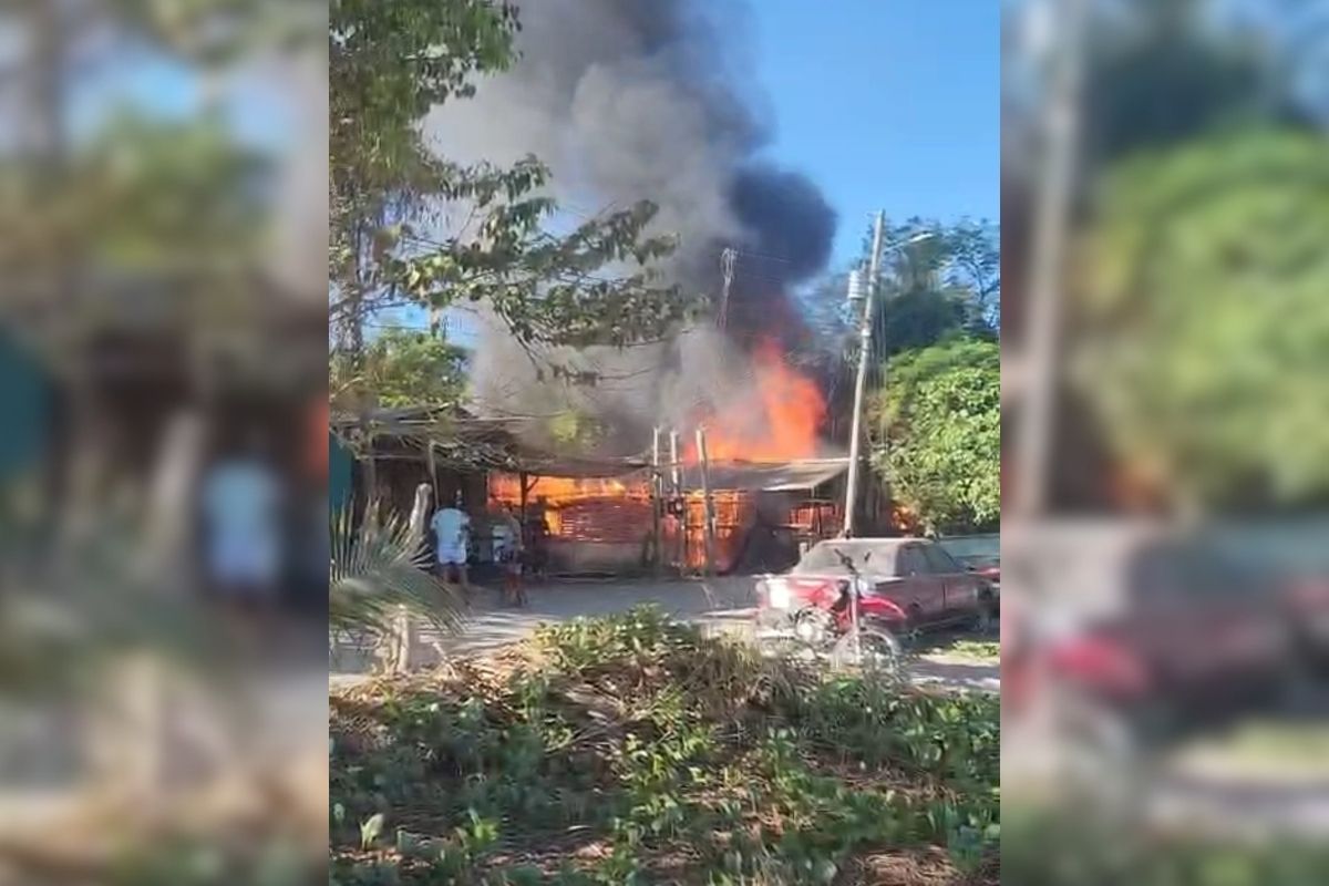 Incendio consume dos viviendas en Playa Brasilito
