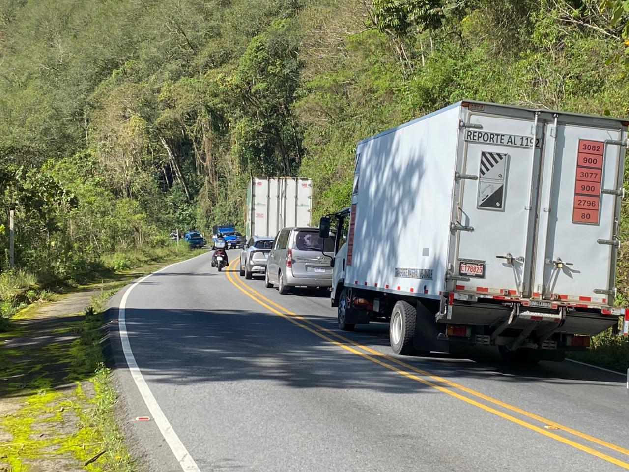 Fotos: Largas presas en ruta a San Isidro de El General