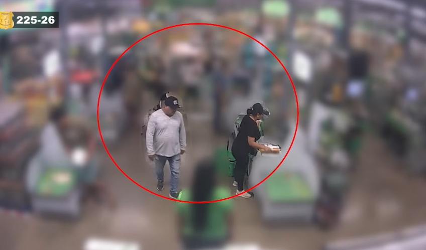 Video: Pareja usa tarjeta robada en reconocido supermercado