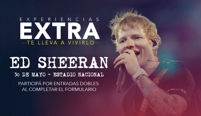¡Ed Sheeran llega al Nacional y vos podés estar ahí!