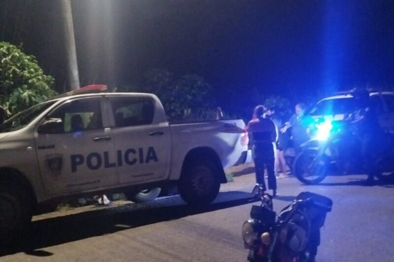 Brutal homicidio en Tucurrique. Foto: corresponsal Joaquín Salas.