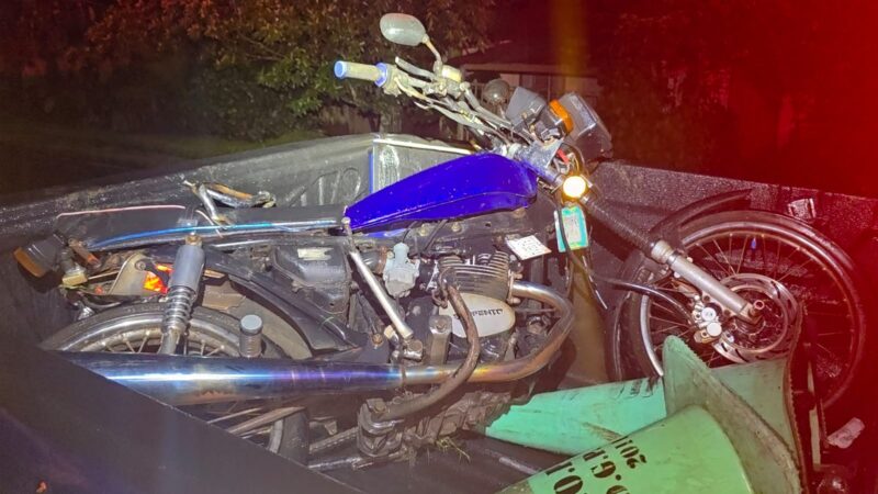Mortal accidente en San Carlos. Foto: corresponsal Mariluz Rojas.