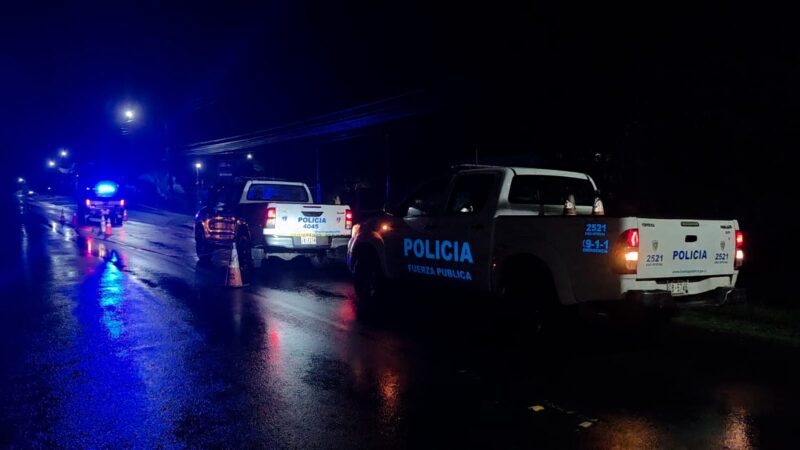 Mortal accidente en San Carlos. Foto: corresponsal Mariluz Rojas.