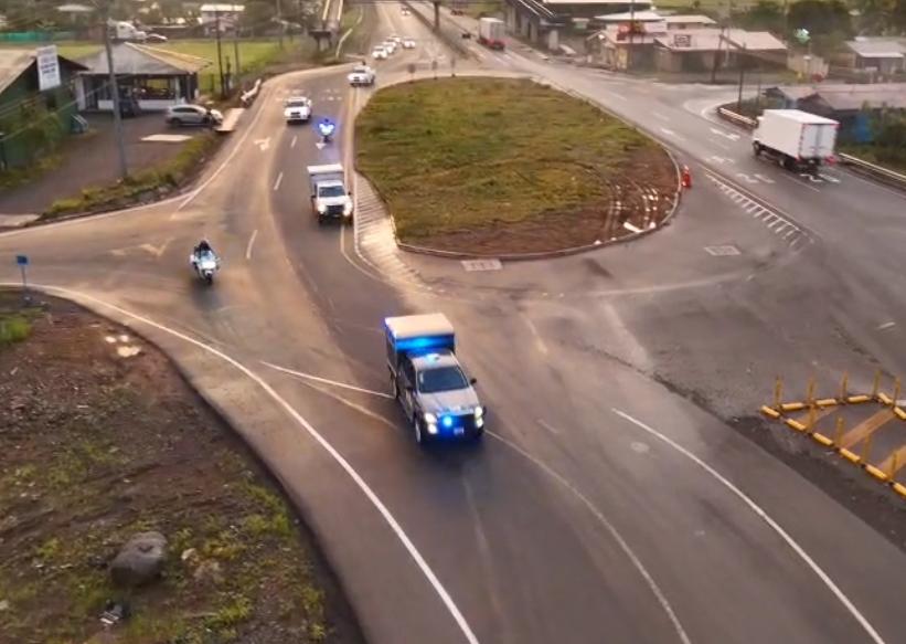 Video: Así trasladaron a sospechosos del asesinato de policía
