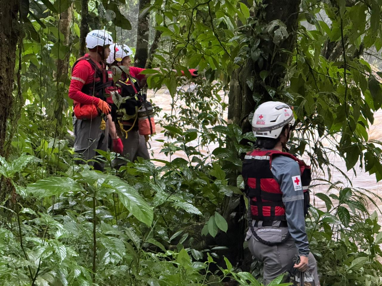 Fotos y videos: Intensa búsqueda de hombre desaparecido en río