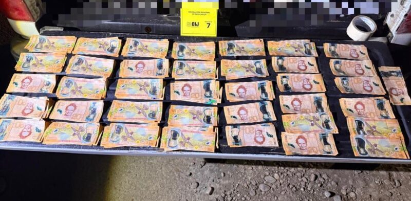 Operativo conjunto deja captura de pareja con millones y armas