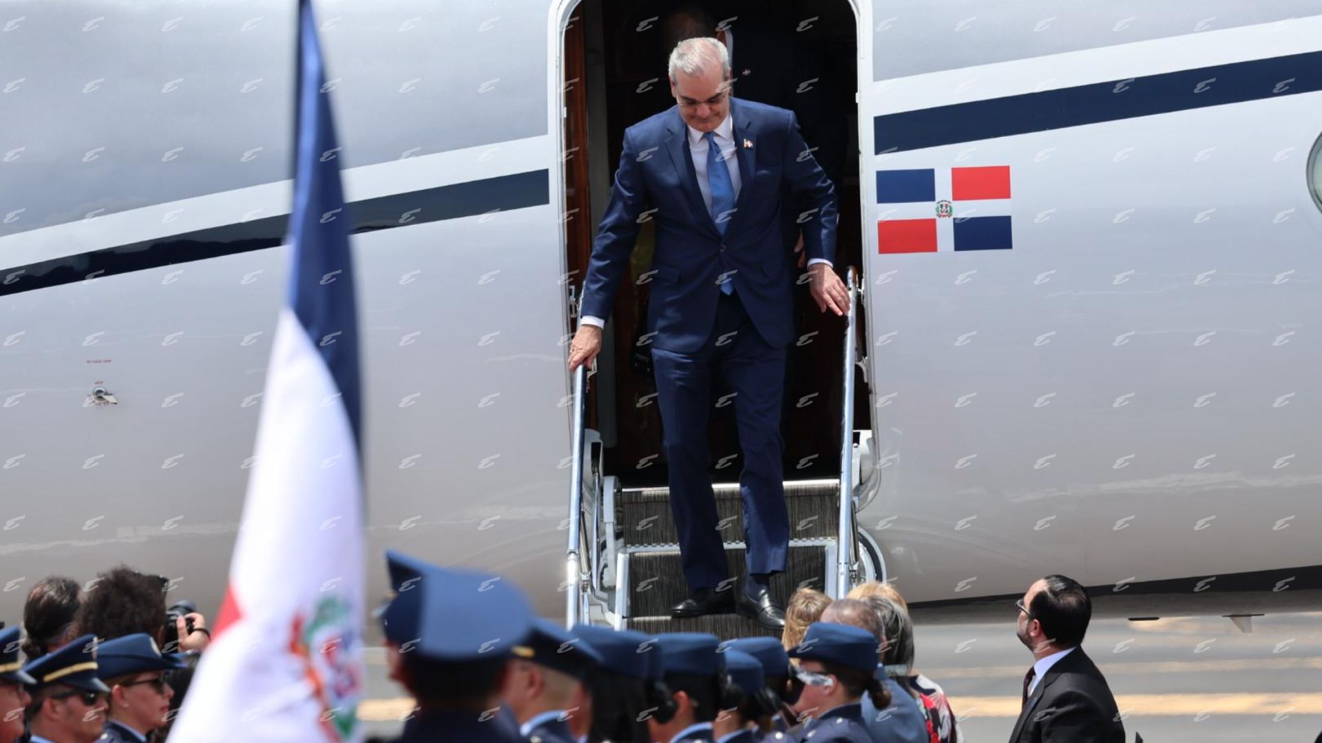 Repase la llegada del presidente de República Dominicana en fotos