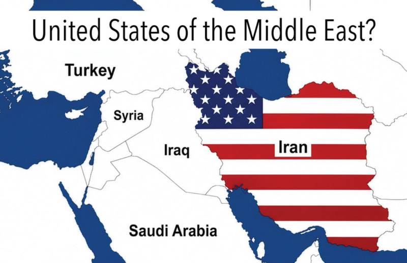 Mapa de Irán con bandera de EEUU: La polémica publicación de Trump
