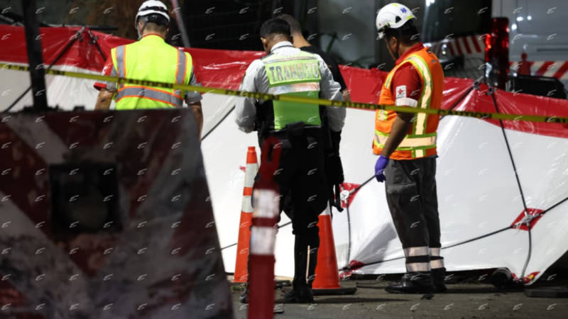 Fallecido en Escazú: así quedó el peaje tras trágico accidente