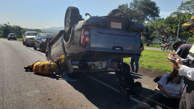Accidente en la Ruta 27.