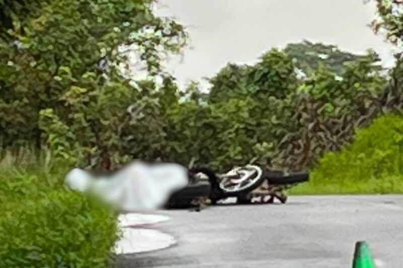 Mortal accidente en Limón. Foto: cortesía corresponsal de la zona. 