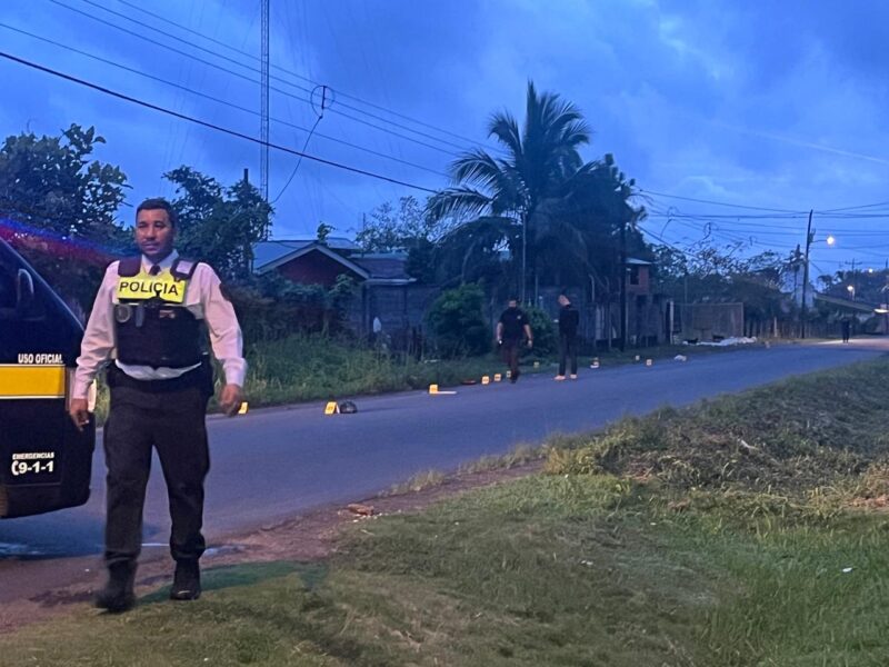 Mortal accidente en Limón. Foto: cortesía corresponsal de la zona.
