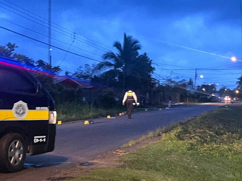 Mortal accidente en Limón. Foto: cortesía corresponsal de la zona.