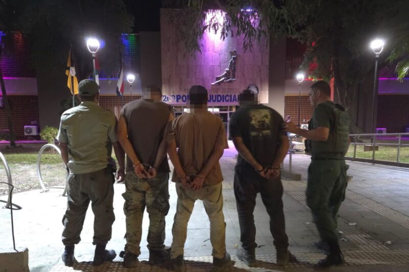 Sospechosos detenidos. Foto: MSP.