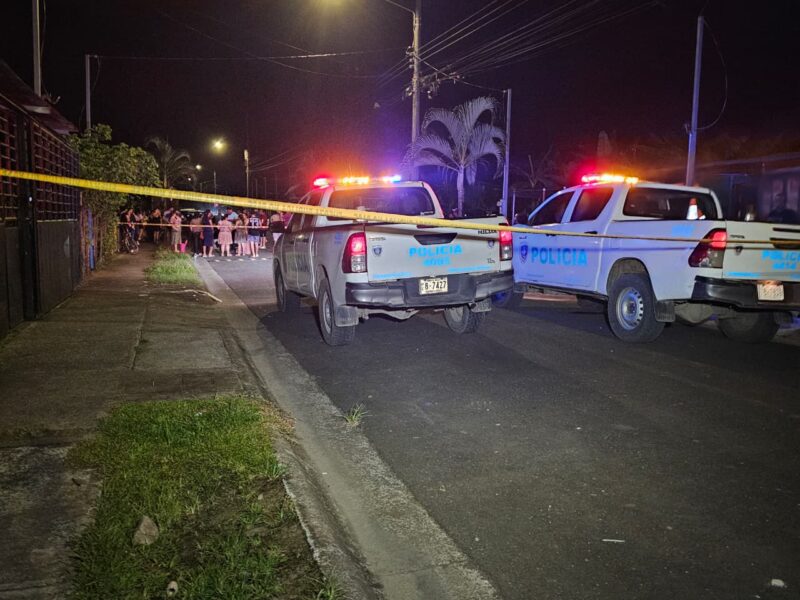 Brutal homicidio en Guácimo. Foto: cortesía corresponsal de la zona.