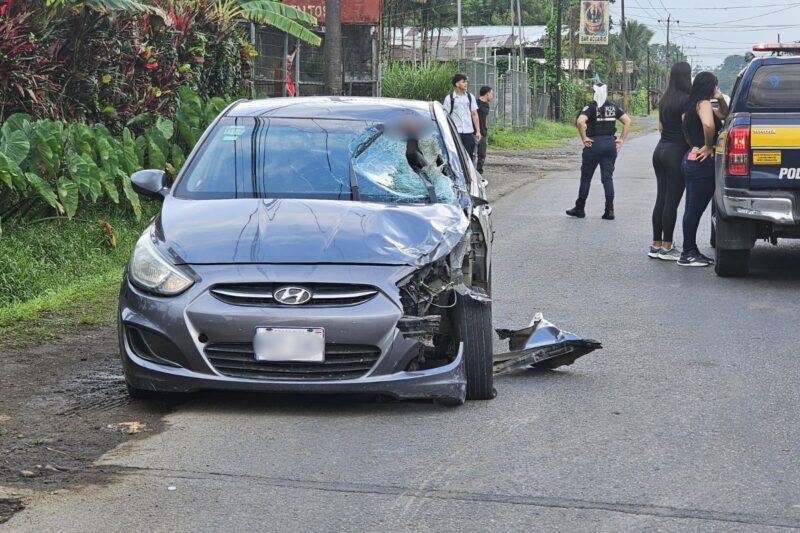 Mortal accidente en Limón. Foto: cortesía corresponsal de la zona.
