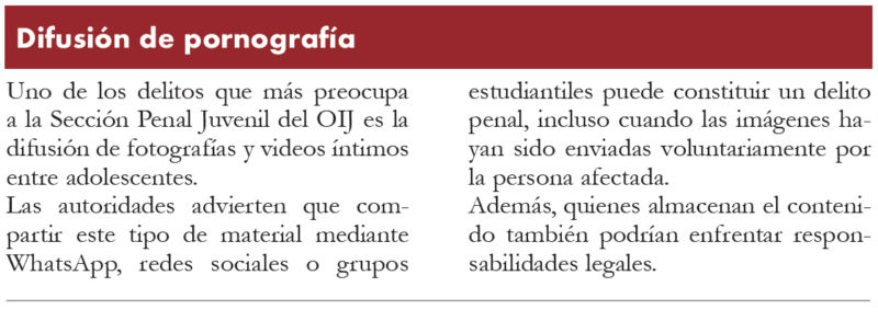Alertan sobre aumento de diversos delitos que cometen menores de edad