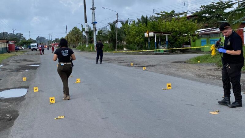 Ataque armado en Limón deja a víctima en condición delicada