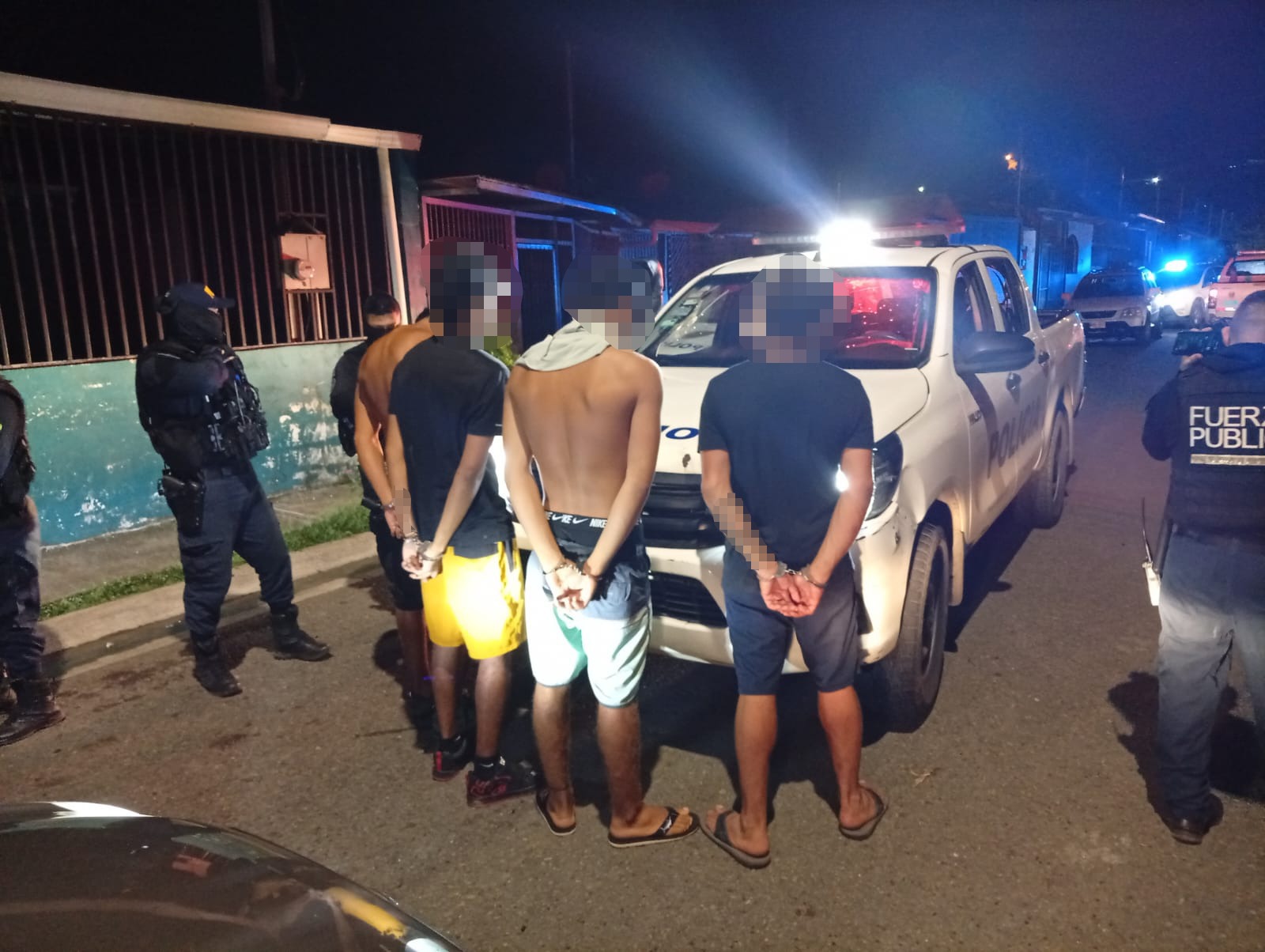 Asaltan a extranjeros en Quepos: 4 detenidos