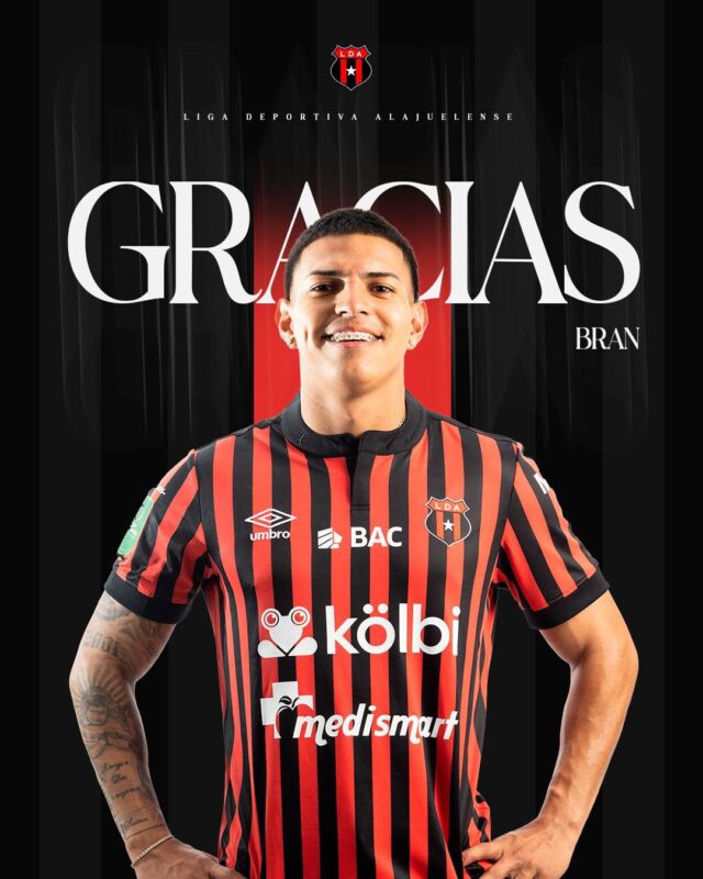 Alajuelense anuncia la salida de Alejandro Bran