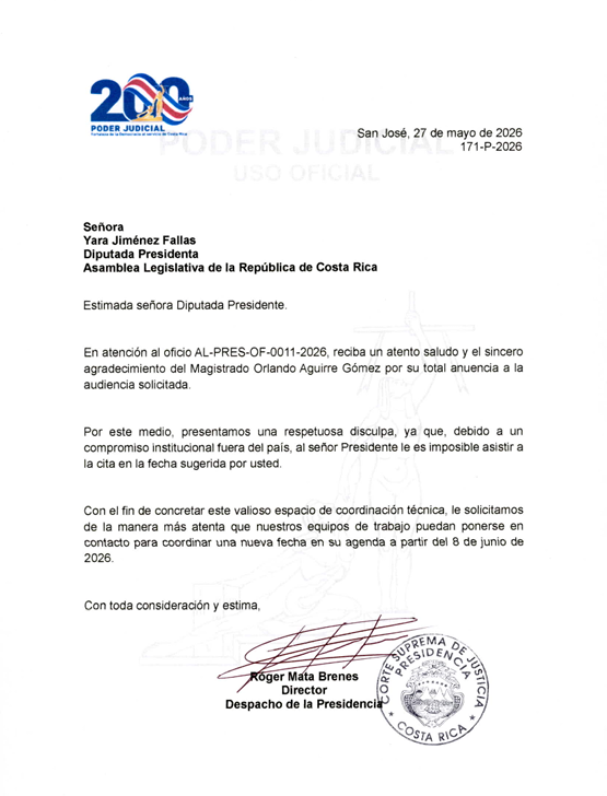 Orlando Aguirre cancela reunión con la presidenta del Congreso: Esta es la razón