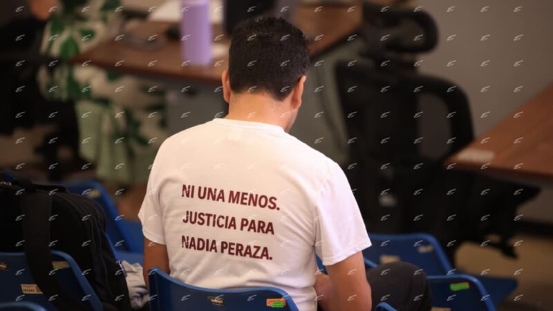 Audiencia por caso de Nadia Peraza. Foto: Sergio Espinoza.