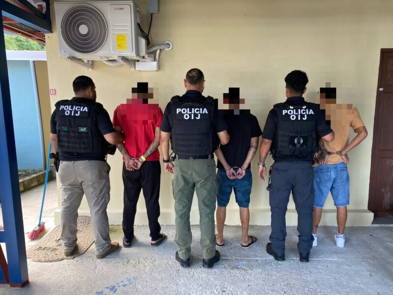 Jóvenes detenidos. Foto: OIJ.