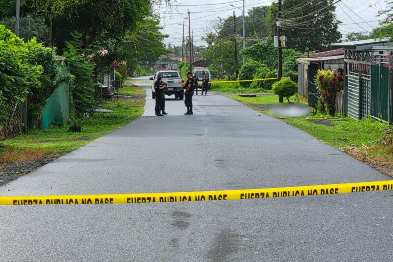 Brutal homicidio en Limón. Foto: corresponsal de la zona.