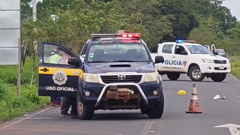 Mortal accidente en San Carlos. Foto: Mariluz Rojas.