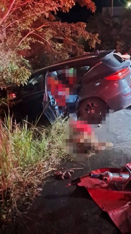 Mortal accidente en Lindora, Santa Ana. Foto: crédito Santa Ana Actual. 
