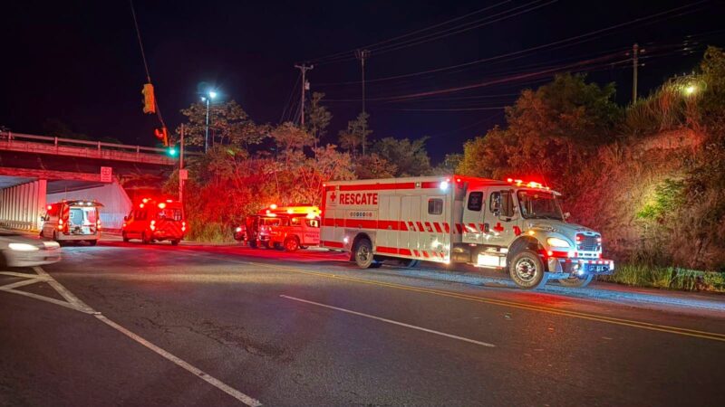 Mortal accidente en Lindora, Santa Ana. Foto: crédito Santa Ana Actual. 