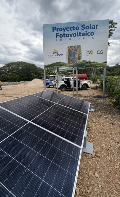 Parque Solar Abangares. Foto: cortesía.