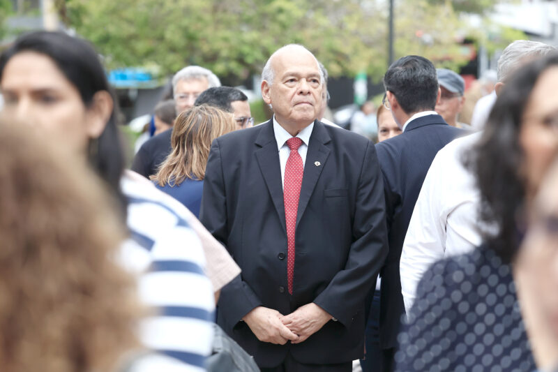 El jerarca máximo de la institución estuvo en la marcha.