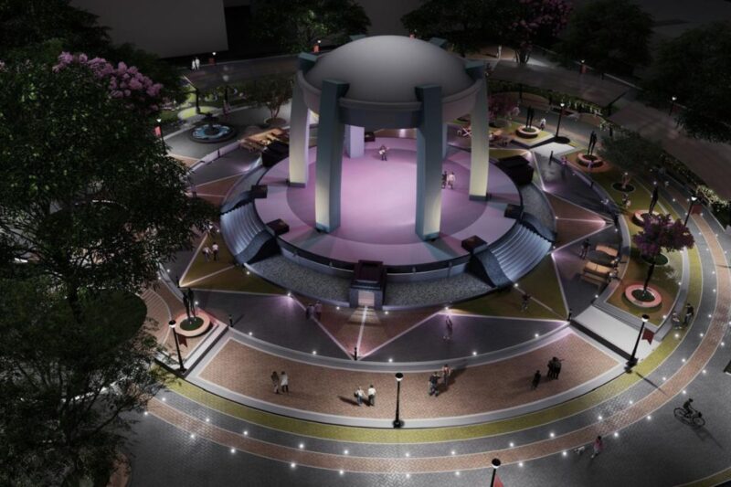 Así se verá el Parque Central después de la remodelación. Imagen: Cortesía