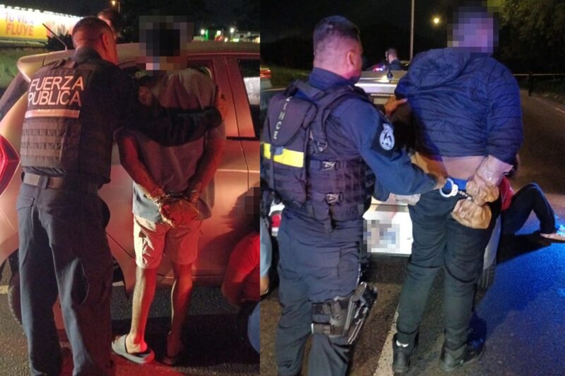 Sospechosos detenidos. Foto: MSP.