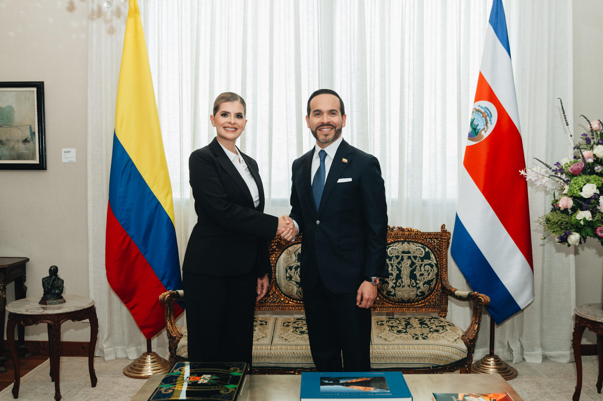 Presidente Abelardo de la Espriella y Laura Fernández acuerdan reforzar alianza contra el narcotráfico