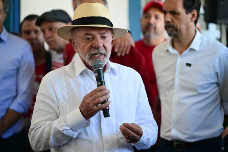 El presidente de Brasil y candidato a la reelección por el Partido de los Trabajadores.